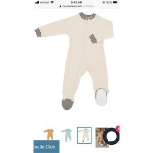 Castleware Baby XL Cotton Fleece Footed Sleeper